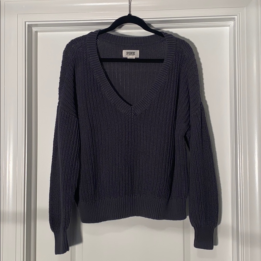 Navy Blue Sweater V-Neck